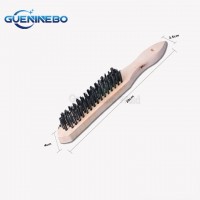 GNBWB-01 Wooden Handle Stainless Steel Wire Brush for Cleaning and Polishing