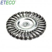 Twist Knot Industrial Round Rotary Polishing Wheel Brush